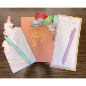 Stationary Pack, Washi Tape and Pens